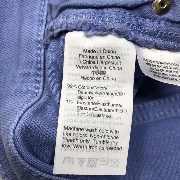 J. Crew Periwinkle High-Rise Garment-Dyed Cutoff Boy Short Size 27 - Picture 8 of 14